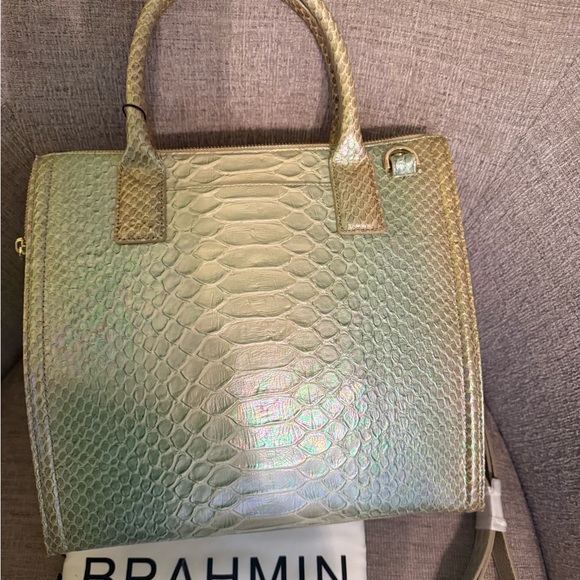 Brahmin green velocity Caroline satchel
